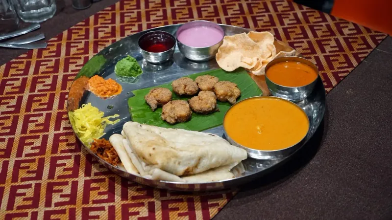 Kolambi Prawns Fry Thali with Bhakri